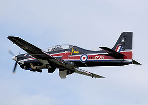 Warbird Picture - RAF Short Tucano T1, in display colours for 2008