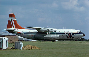 Warbird Picture - Short Belfast of Transmeridian Air Cargo at Stansted in 1979