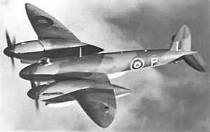 Warbird Picture - A view of the sole prototype (note the 'P' on the fuselage) of the Vickers Type 432 in the air.