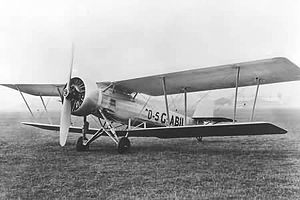 Warbird Picture - The Vickers Vespa VII which reached a world altitude record