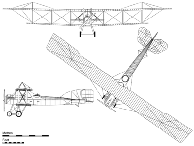 Airplane Picture - 3-view projection of the Short Bomber.