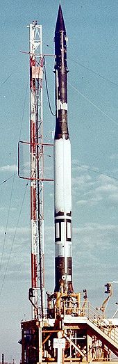 Airplane Picture - The Vanguard rocket, designed and built by Martin for Project Vanguard, prepares to launch Vanguard 1.