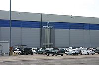 Airplane Picture - Boeing plant in Wichita. Boeing maintains a large work force in Wichita, Kansas.