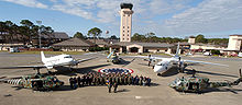 Airplane Picture - Several aircraft in a squadron at Hurlburt Field