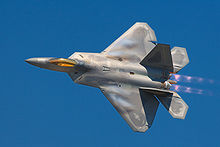 Airplane Picture - F-22 Raptor stealth air superiority fighter.