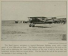 Airplane Picture - A SPAD plane taking off