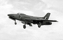 Airplane Picture - Swift FR.5 demonstrating at the Farnborough air show in 1955