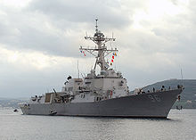 Airplane Picture - USS Bainbridge (DDG-96), an Arleigh Burke-class guided missile destroyer