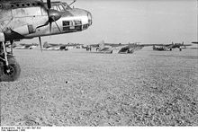 Airplane Picture - Do 17E variant. A fleet of DFS 230 gliders can be seen in the background