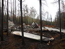 Airplane Picture - Crash site of the C-123 from Con Air, Mount Healy, Denali National Park, Alaska