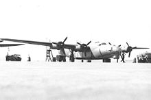 Airplane Picture - Experimental B-24J-15-CO, 42-73130, with B-17G nose section, containing chin turret, grafted on; modification not adopted for production
