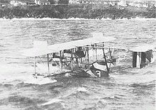 Airplane Picture - NC-3 off the Azores, 1919.