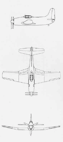 Airplane Picture - 3-side view of the XBTC-2.