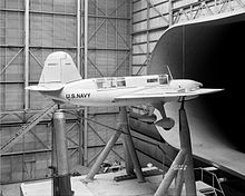 Airplane Picture - The Curtiss XSO3C in a wind tunnel, 1940