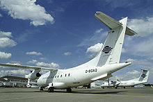 Airplane Picture - A 328JET of Cirrus Airlines, with a DHC Dash 8 in the background