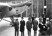 Airplane Picture - Gayford and Nicholetts with Lord Londonderry and Sir John Salmond