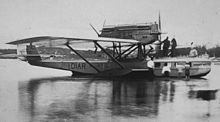 Airplane Picture - A Wal at Slite, Gotland, en route Danzig-Stockholm in the summer of 1925.