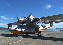 Airplane Picture - Civilian PBY Catalina, modified for aerial firefighting, arrives at the Seaplane Base, NAS Whidbey Island, Oak Harbor, Washington, 18 September 2009