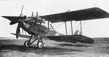 Airplane Picture - This illustration of an R.E.8 shows the large four-blade propeller, raised exhausts and large air scoop for the air-cooled inline engine.