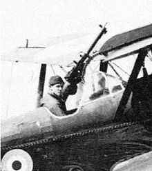 Airplane Picture - Albert Ball seated in an esrly S.E.5 with original windscreen and high seating position - compare with picture opposite