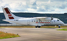 Airplane Picture - A ScotAirways Dornier 328-110 at Dundee Airport, Scotland