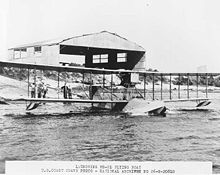 Airplane Picture - Launching an HS-2L at U.S. Coast Guard Air Station Morehead City, North Carolina. Date unknown.