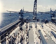 Airplane Picture - Two SO3C-3s aboard USS Biloxi, October 1943.