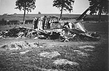 Airplane Picture - Wreckage of a Fairey Battle shot down by the Wehrmacht, France May 1940