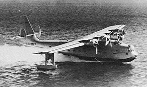 Airplane Picture - The XPB2Y-1 prototype with a single tail in 1938.