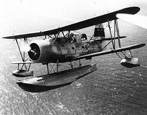 Warbird Picture - Seagull seaplane configuration in flight