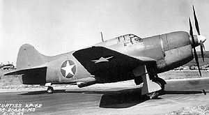 Warbird Picture - A Curtiss-XP-62 on the tarmac.