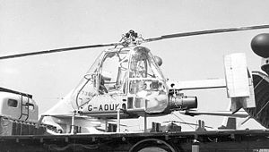 Warbird Picture - The fourth Ultra-light Helicopter exhibited on a lorry at the 1957 Paris Air Salon