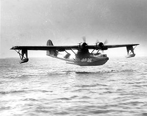 Warbird Picture - PBY-5 landing at Naval Air Station Jacksonville.