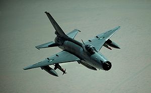 Warbird Picture - A Pakistan Air Force F-7PG, a modern version of the J-7, in flight during an international training exercise held in 2009.