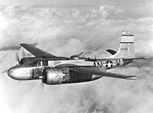 Aircraft Picture - A-26B-15-DL (41-39186) during field testing with 553d Bomb Squadron, 386h Bomb Group.