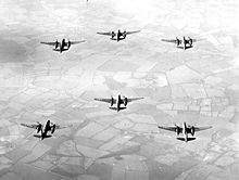 Aircraft Picture - A-20s in bombing formation during World War II.