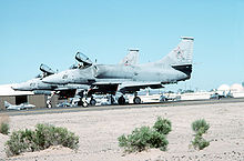 Aircraft Picture - VFC-13 adversary A-4Fs at NAS Fallon in 1993.