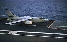 Aircraft Picture - An A3D-1 of Heavy Attack Squadron THREE (VAH-3) on the USS Franklin D. Roosevelt in 1957. VAH-3 was the Replacement Air Group (RAG) squadron for the Atlantic Fleet A3D/A-3 community.