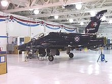 Aircraft Picture - A CT-155 Hawk in Canadian service undergoes maintenance at CFB Moose Jaw, 3 November 2005