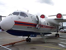 Aircraft Picture - The Be-200's engines are located high and to the rear in order to keep them clear of spray.