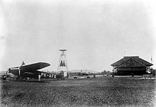 Aircraft Picture - Fokker F.VII at Tjililitan airfield, Batavia (now Jakarta, Indonesia)