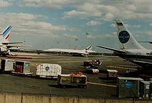 Aircraft Picture - An Air France Concorde at John F. Kennedy International Airport in 1987