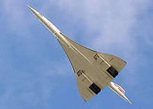 Aircraft Picture - Concorde's final flight, G-BOAF from Heathrow to Bristol, on 26 November 2003. The extremely high fineness ratio of the fuselage is evident.