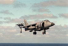 Aircraft Picture - 800 NAS Sea Harrier FRS1 from HMS Illustrious in low-visibility paint scheme.