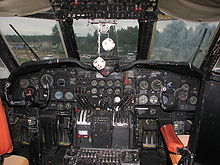 Aircraft Picture - Cockpit of C-124 on display at the McChord Air Museum, McChord AFB, WA.