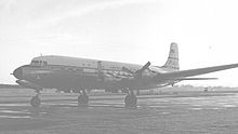 Aircraft Picture - Pan Am DC-6B at London Heathrow in September 1954 on a tourist flight