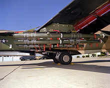 Aircraft Picture - F-111 external payload of BLU-107 Durandal concrete penetration bombs