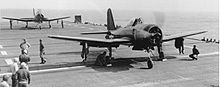 Aircraft Picture - FR-1 trials aboard USS Ranger, May 1945.