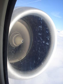 Aircraft Picture - Rear seat engine view of a KLM Cityhopper Fokker 100