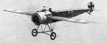 Aircraft Picture - Captured E.III 210/16 in flight at Upavon, Wiltshire in 1916.